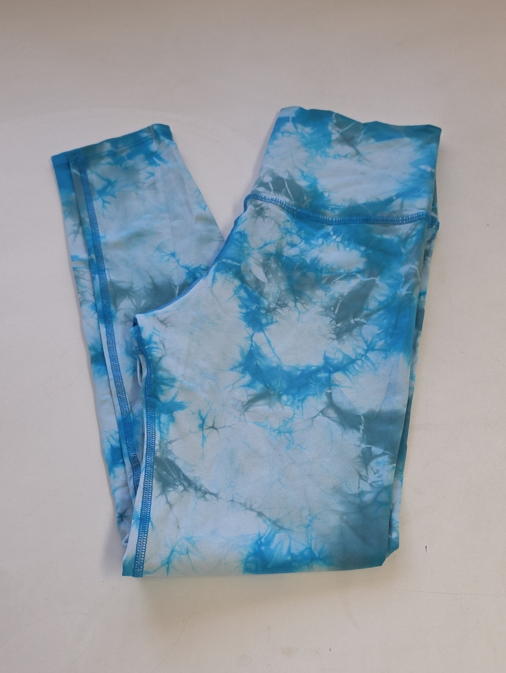 Electric & Rose blue and white tie-dye leggings - Picture 1 of 8